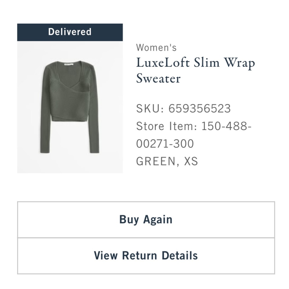 ABERCROMBIE wrap sweater {NWT}